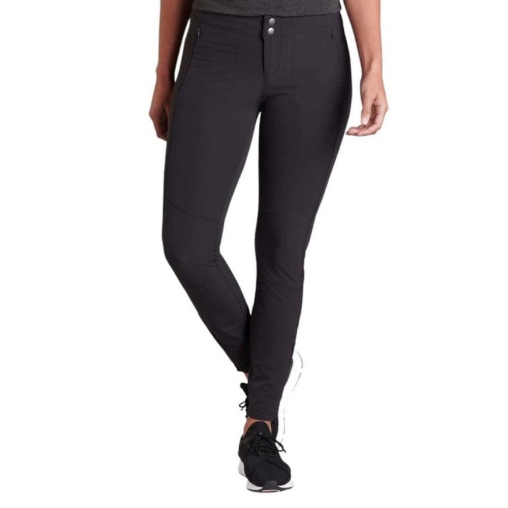 Kuhl Black Transcendr Skinny Stretch Pants Water Resistant Outdoor Hiking 8